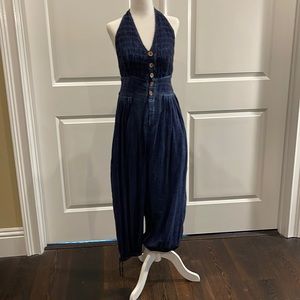 Free People halter top jumpsuit S